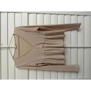 Altar’d State pink peplum top size Large